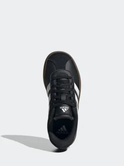 adidas Noir/Tan - Vl Cour 3.0 Baskets enfant en daim à lacets Best