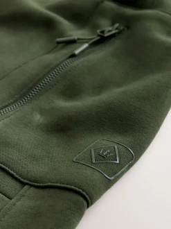 Next Noir/vert kaki - Lot de 2 joggings cargos coupe ajustée à dos brosse utilitaire Best