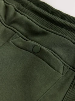 Next Noir/vert kaki - Lot de 2 joggings cargos coupe ajustée à dos brosse utilitaire Best