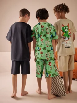 Next Noir/vert/pierre - Pyjama court Minecraft 100% coton 3 (3-16ans) Best