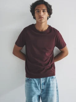 The Set Noir/vert/rouge/blanc - lot de 7 t-shirts en coton à manches courtes Outlet