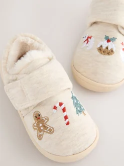 Next Noël neutre - Chaussons Cupsole doublés chauds Sale