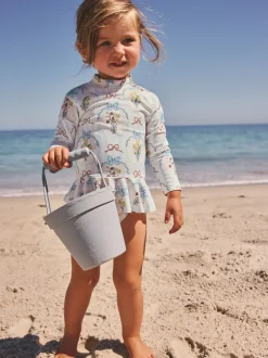 Next Nœud bleu/blanc - Ensemble de natation Sunsafe (3mths-7yrs) Sale