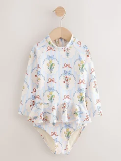 Next Nœud bleu/blanc - Ensemble de natation Sunsafe (3mths-7yrs) Sale