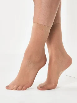 Next Nude - 20 Denier Chaussettes cheville 5 Lot Clearance