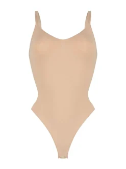 Hunkemoller Nude - Body gainant à lanières hautes Hunkemöller sans coutures