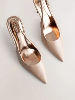 Next Nude - Chaussures à talons Forever Comfort® à bout pointu et à bride arrière Clearance