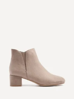 Linzi Nude - Manor Low Block Heeled Ankle Boots Online
