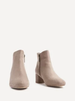 Linzi Nude - Manor Low Block Heeled Ankle Boots Online