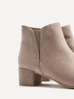 Linzi Nude - Manor Low Block Heeled Ankle Boots Online