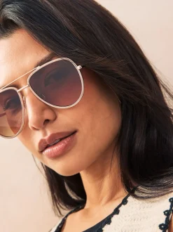 Next Nude - Lunettes de soleil aviateur Bling Sale