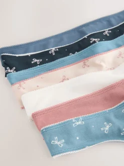 Next Nœuds bleus - Culotte en coton riche 7 Pack String Hot