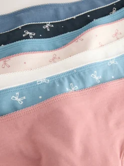 Next Nœuds bleus - Culotte en coton riche 7 Pack String Hot