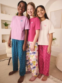 Next Nœuds brillants - Lot de 3Joggings pyjama (3-16ans) Hot