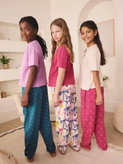 Next Nœuds brillants - Lot de 3Joggings pyjama (3-16ans) Hot