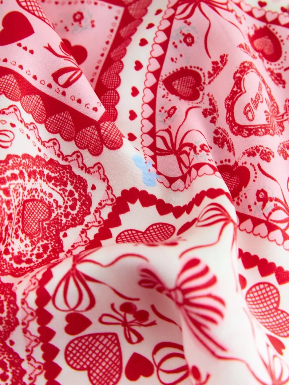 Next Nœuds roses - Pyjama boutonné en satin Online