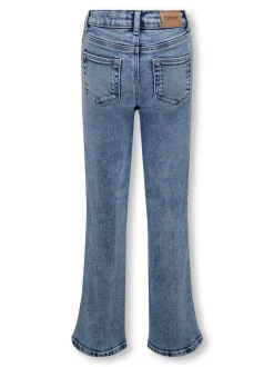 ONLY KIDS Jean bleu clair coupe droite réglable à la taille Discount