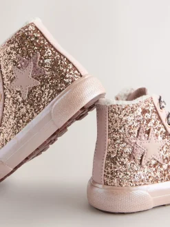 Next Or - Baskets hautes étoiles Outlet