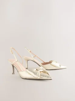 Next Or - Chaussures à talons Forever Comfort® à bout pointu et bride arrière Outlet