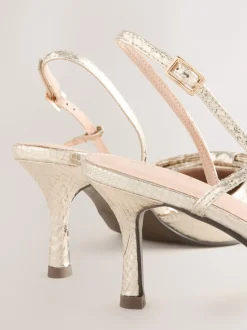 Next Or - Chaussures à talons Forever Comfort® à bout pointu et bride arrière Outlet