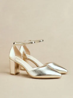 Linzi Or - Davina Coupe large Closed Back Court Block Chaussures Hot