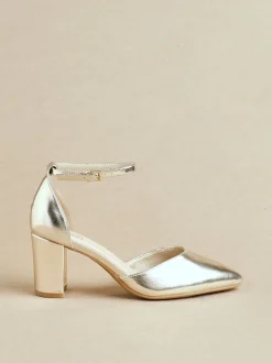 Linzi Or - Davina Coupe large Closed Back Court Block Chaussures Hot