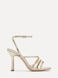 Linzi - Sandales à talons à lanières Scarlett avec sangle de cheville Or