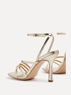 Linzi - Sandales à talons à lanières Scarlett avec sangle de cheville Or