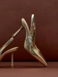 Linzi Or - talons de cour à bride arrière Dash Online