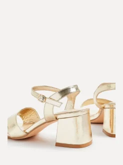 Linzi Or - Sandales à talons larges Vivian avec bandoulière avant croisée Clearance