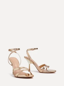 Linzi Or - Sandales à talons Bronte avec double sangle avant Best