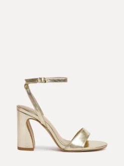 Linzi Or - Sandales Trance à talon carré New