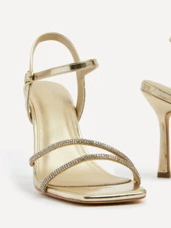 Linzi Or - Talon à lanières Hypnomerisise orné de diamants Clearance