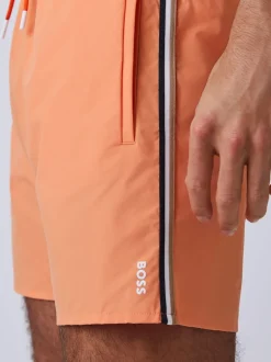 BOSS Orange - Shorts de bain emblématique à rayure latérale Logo