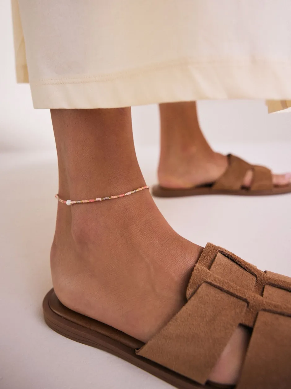 Next Orange - Bracelet de cheville en perle Sale