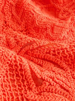 Next Orange - Chemise à manches courtes au crochet Sale