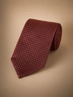 Next Orange - Cravate Signature en soie texturée New