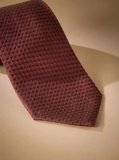 Next Orange - Cravate Signature en soie texturée New