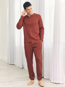 Chelsea Peers Orange - Pantalon - Bas de jogging long gaufré - rouille Online