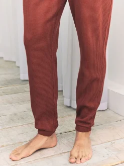 Chelsea Peers Orange - Pantalon - Bas de jogging long gaufré - rouille Online