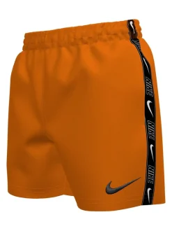 Nike Orange - Short de volley Swim Logo Tape 4 Inch Online