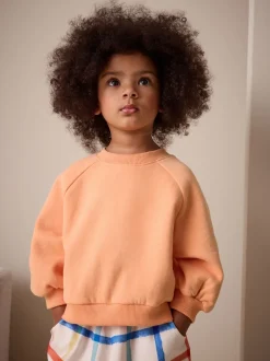 Next - Sweat à col ras du cou (3mths-7yrs) Orange New
