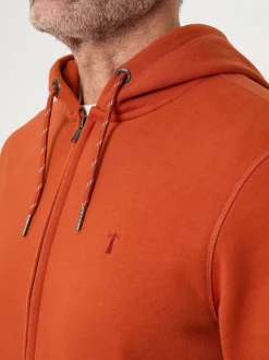 Saltwell Orange - Sweat-shirt à capuche zippé Online