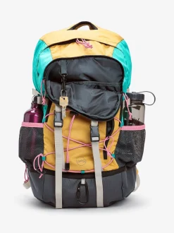 Next Orange color block - Sac de randonnée Active Sports 30 l avec housse imperméable Sale