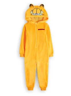 Vanilla Underground - Unisexe Kids Fleece Tout-en-un Orange Garfield Discount