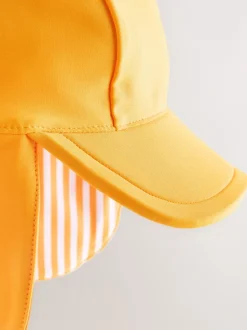 Next - Bonnet de bain Légionnaire (3mths-10yrs) Orange lumineux Hot