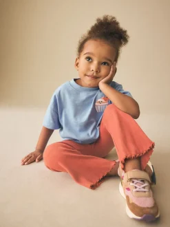 Next - Leggings évasés à côtes (3mths-7yrs) Orange marron Outlet