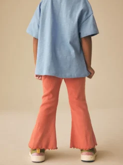 Next - Leggings évasés à côtes (3mths-7yrs) Orange marron Outlet