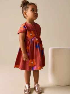 Next Orange rétro - Robe en jersey (3mois à7ans) Sale