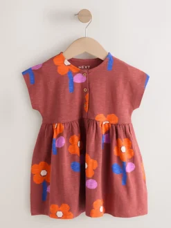 Next Orange rétro - Robe en jersey (3mois à7ans) Sale